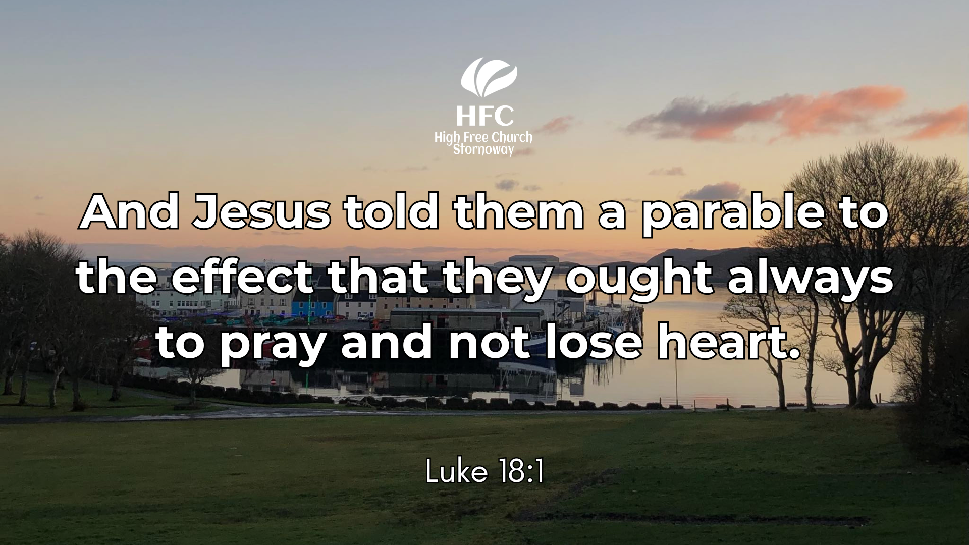 And Jesus told them a parable